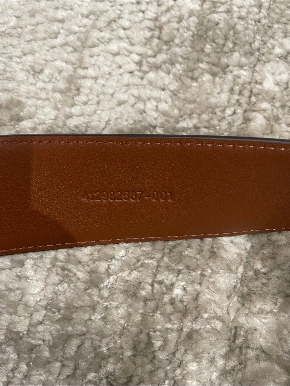 Lauren Ralph Lauren Tan Leather Belt with Silver Heart Charms